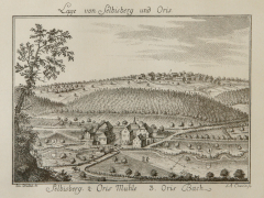 Emanuel Büchel, Jacques-Antony Chovin: Lage von Seltisberg und Oris (1754)
